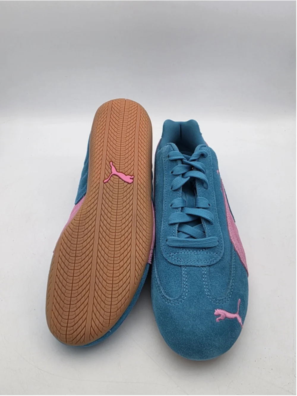 Puma Speedcat OG Tropical Blue Poised Pink Suede 400986-43 Size 8.5 Women’s